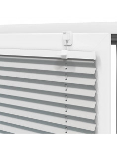 Tenda Plissettata Grigio Chiaro 55x100 cm Larghezza Tessuto