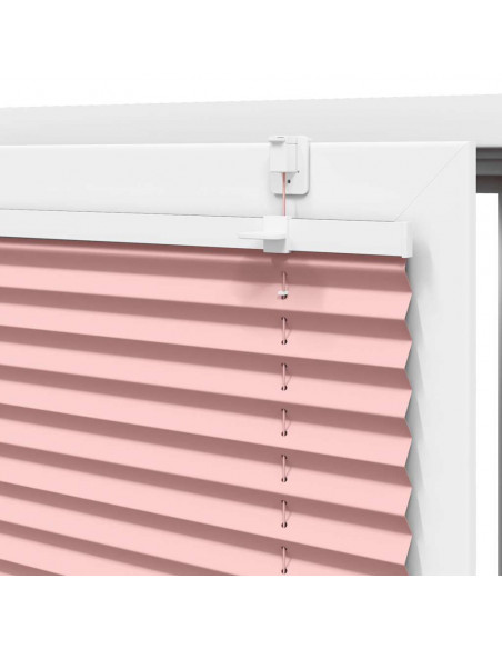Tenda Plissettata Rosa 100x100 cm Larghezza Tessuto 99,4 cm