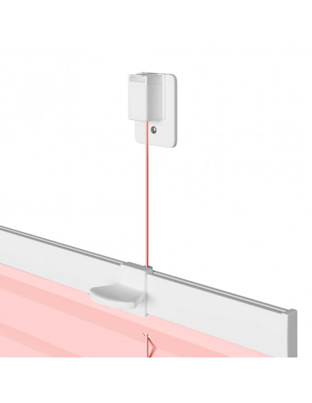 Tenda Plissettata Rosa 65x200 cm Larghezza Tessuto 64,4 cm