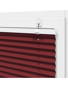 Tenda Plissettata Rosso Bordeaux 100x150 cm Larghezza Tessuto