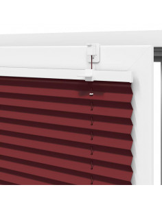 Tenda Plissettata Rosso Bordeaux 70x150 cm Larghezza Tessuto