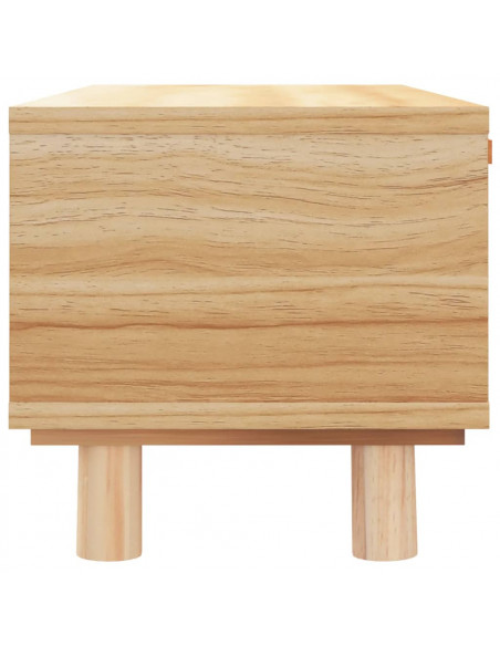Tavolino Marrone 80x40x30 cm Legno Multistrato e Massello Pino