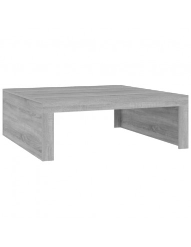 Tavolino Salotto Grigio Sonoma 100x100x35 cm Legno Multistrato