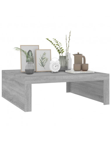 Tavolino Salotto Grigio Sonoma 100x100x35 cm Legno Multistrato