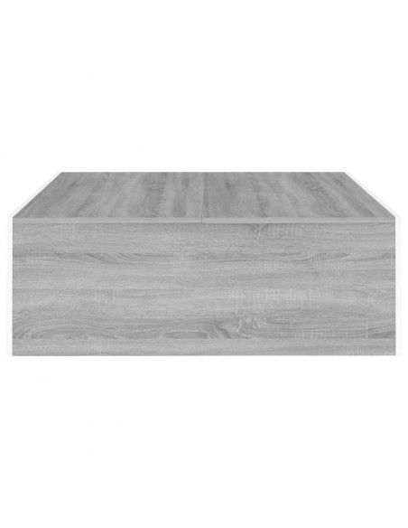 Tavolino Salotto Grigio Sonoma 100x100x35 cm Legno Multistrato