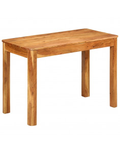 Tavolo da Pranzo 110x55x76 cm Legno Massello di Acacia 2
