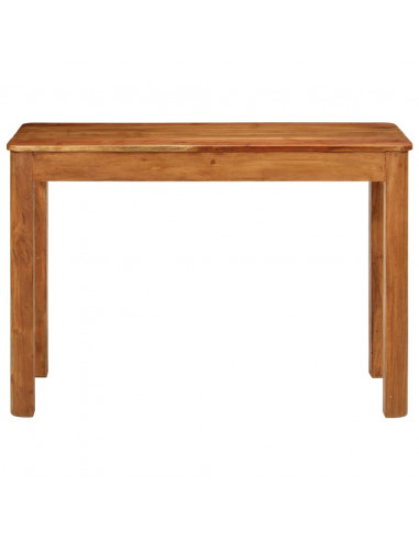 Tavolo da Pranzo 110x55x76 cm Legno Massello di Acacia