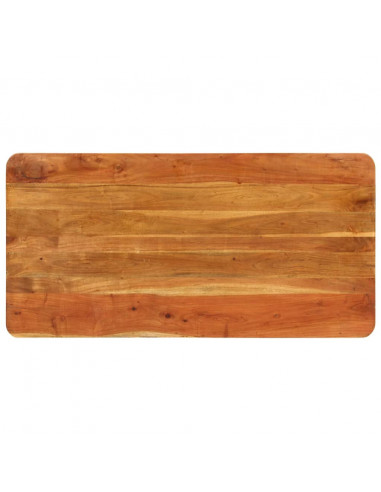 Tavolo da Pranzo 110x55x76 cm Legno Massello di Acacia