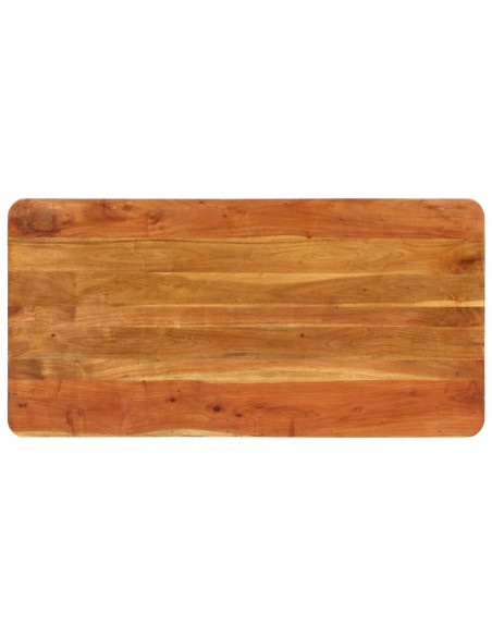 Tavolo da Pranzo 110x55x76 cm Legno Massello di Acacia