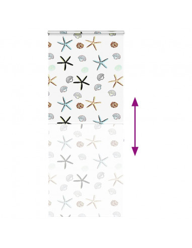 Tenda a Rullo Doccia Cassonetto 110x240 cm Larghezza Tessuto