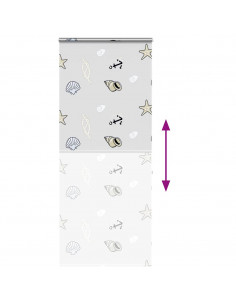 Tenda a Rullo Doccia Cassonetto 110x240 cm Larghezza Tessuto 2