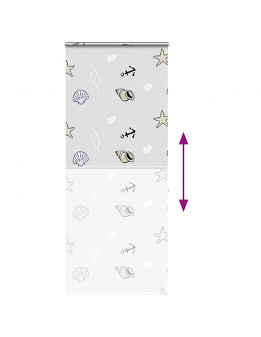 Tenda a Rullo Doccia Cassonetto 110x240 cm Larghezza Tessuto