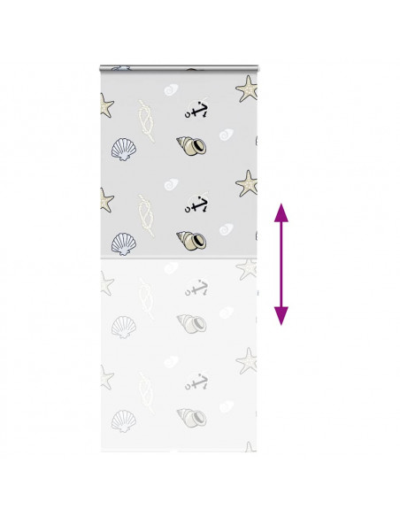 Tenda a Rullo Doccia Cassonetto 110x240 cm Larghezza Tessuto