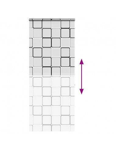 Tenda a Rullo Doccia Cassonetto 110x240 cm Larghezza Tessuto