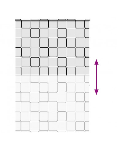 Tenda a Rullo Doccia Cassonetto 150x240 cm Larghezza Tessuto