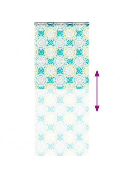 Tenda a Rullo Doccia Cassonetto 90x240 cm Larghezza Tessuto