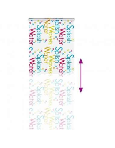 Tenda a Rullo Doccia Cassonetto 90x240 cm Larghezza Tessuto