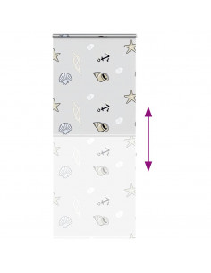 Tenda a Rullo Doccia Cassonetto 90x240 cm Larghezza Tessuto 2