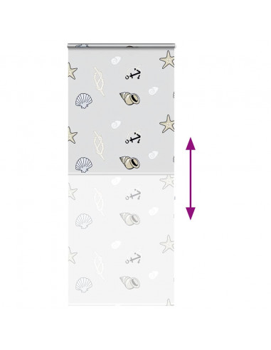 Tenda a Rullo Doccia Cassonetto 90x240 cm Larghezza Tessuto