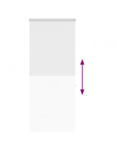 Tenda a Rullo Doccia Cassonetto 90x240 cm Larghezza Tessuto