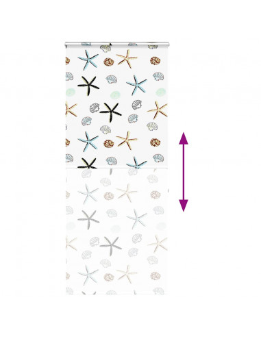 Tenda a Rullo Doccia con Cassonetto 100x240cm Larghezza Tessuto