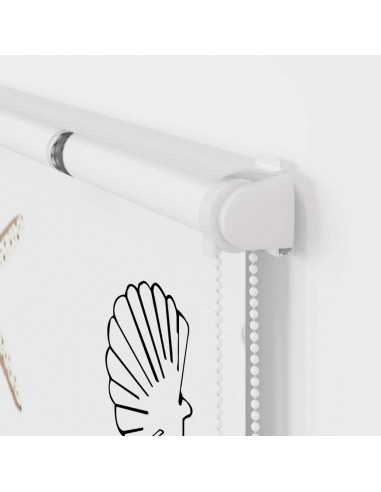 Tenda a Rullo Doccia con Cassonetto 100x240cm Larghezza Tessuto