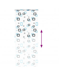 Tenda a Rullo Doccia con Cassonetto 100x240cm Larghezza Tessuto 2