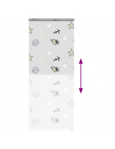 Tenda a Rullo Doccia con Cassonetto 100x240cm Larghezza Tessuto 2