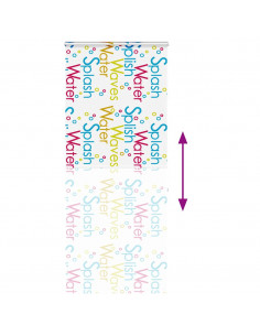 Tenda a Rullo Doccia con Cassonetto 100x240cm Larghezza Tessuto 2