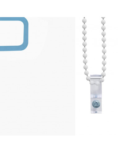 Tenda a Rullo Doccia con Cassonetto 90x240 cm Larghezza Tessuto