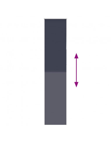 Tenda a Rullo Oscurante 40x210 cm Larghezza Tessuto 35,7 cm