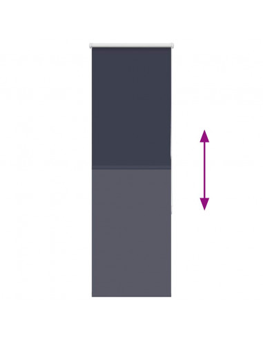 Tenda a Rullo Oscurante 45x175 cm Larghezza Tessuto 40,7 cm