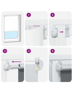 Tenda a Rullo Oscurante 45x175 cm Larghezza Tessuto 40,7 cm 2