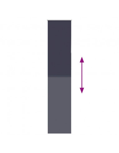 Tenda a Rullo Oscurante 50x230 cm Larghezza Tessuto 45,7 cm