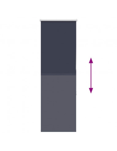 Tenda a Rullo Oscurante 60x150 cm Larghezza Tessuto 55,7 cm