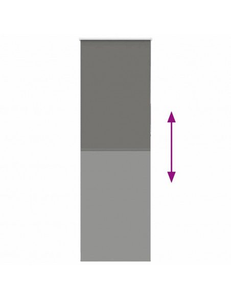 Tenda a Rullo Oscurante 75x210 cm Larghezza Tessuto 70,7 cm