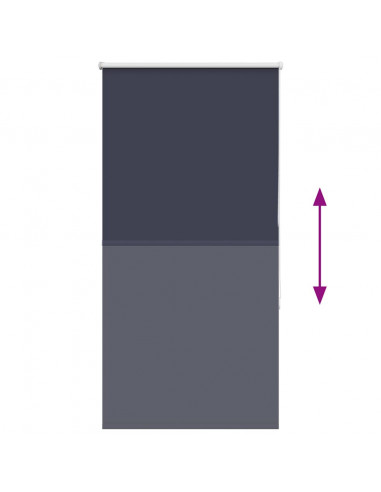 Tenda a Rullo Oscurante 80x130 cm Larghezza Tessuto 75,7 cm