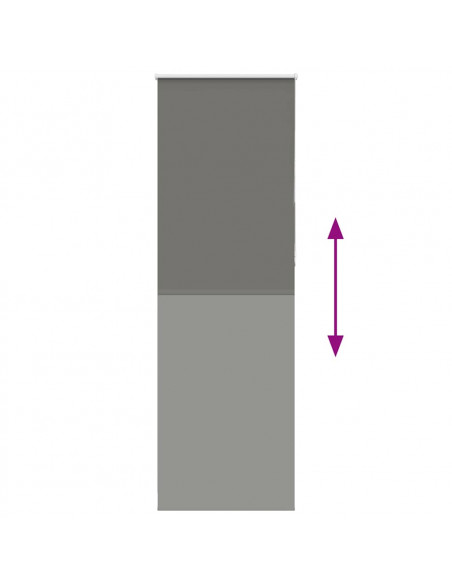Tenda a Rullo Oscurante 80x210 cm Larghezza Tessuto 75,7 cm