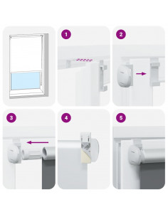 Tenda a Rullo Oscurante 90x175 cm Larghezza Tessuto 85,7 cm 2