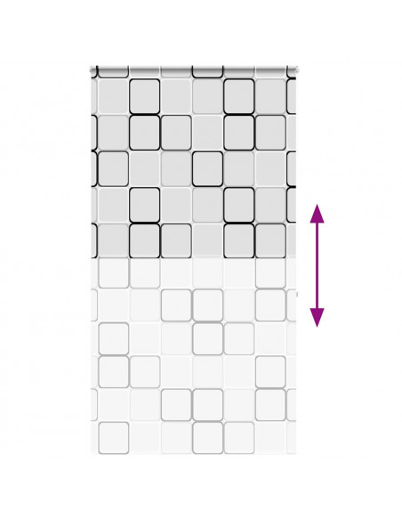 Tenda a Rullo per Doccia Cassonetto 140x240cm Larghezza Tessuto