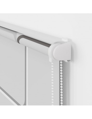 Tenda a Rullo per Doccia Cassonetto 80x240 cm Larghezza Tessuto