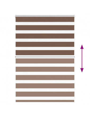 Tenda a Rullo Zebra Larghezza Tessuto 100,9 cm Poliestere