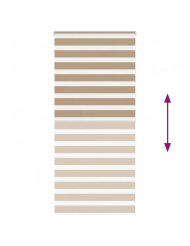 Tenda a Rullo Zebra Larghezza Tessuto 100,9 cm Poliestere