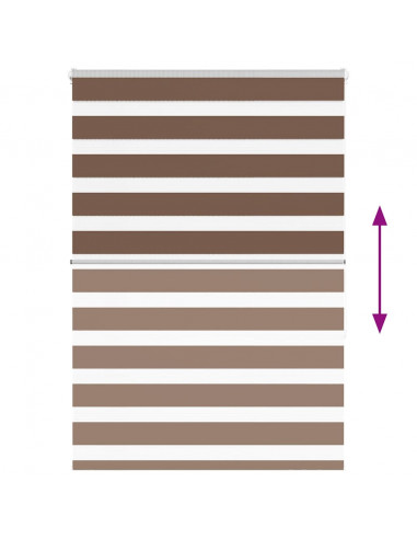 Tenda a Rullo Zebra Larghezza Tessuto 100,9 cm Poliestere