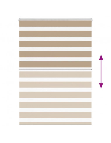 Tenda a Rullo Zebra Larghezza Tessuto 100,9 cm Poliestere