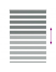 Tenda a Rullo Zebra Larghezza Tessuto 100,9 cm Poliestere 2