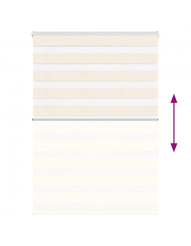 Tenda a Rullo Zebra Larghezza Tessuto 100,9 cm Poliestere