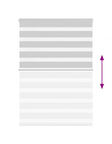 Tenda a Rullo Zebra Larghezza Tessuto 100,9 cm Poliestere