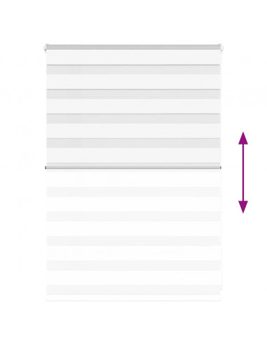 Tenda a Rullo Zebra Larghezza Tessuto 100,9 cm Poliestere