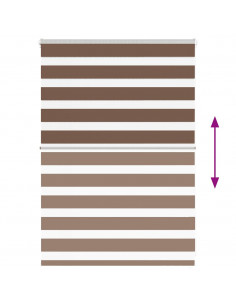 Tenda a Rullo Zebra Larghezza Tessuto 105,9 cm Poliestere 2